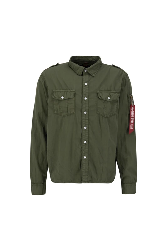 Alpha Industries Men's Dragon T-Shirt, Dark Olive, M