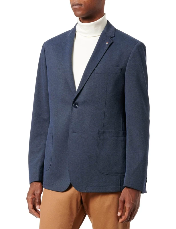 bugatti Men's Jacket, 1-Row, Marine-60, 46R