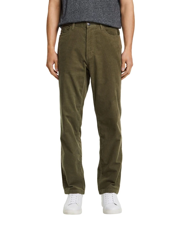 ESPRIT Men's 093ee2b302 Pants, 350/Khaki Green, 31 W/30 L