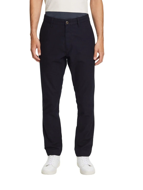 ESPRIT Men's 093ee2b332 Pants, 400/Navy, 30 W/34 L