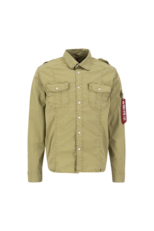 Alpha Industries Basic Shirt Slim for Men Sage-Green