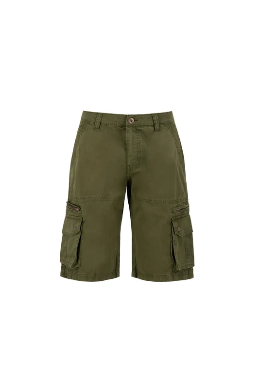 Alpha Industries Men's Shorts, Dark Olive, 33W