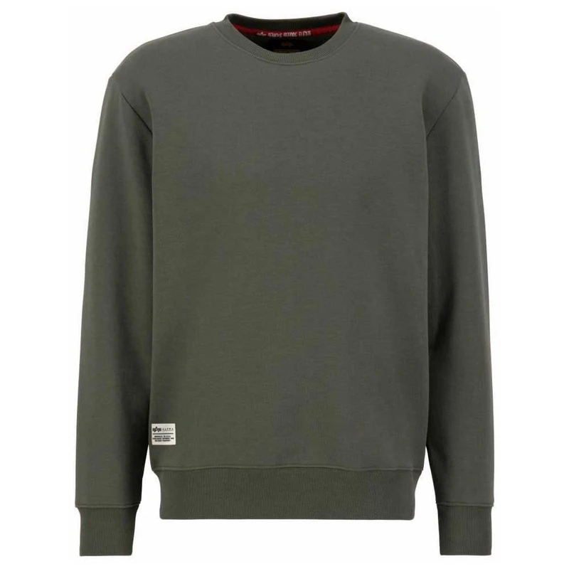 ALPHA INDUSTRIES Men's Dragon Emb Sweater Polo, 142-dark Olive, M