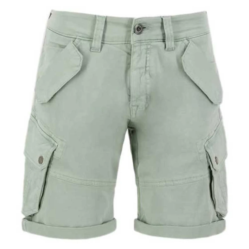 Alpha Industries Combat Shorts for Men, Dusty Green, 33 W