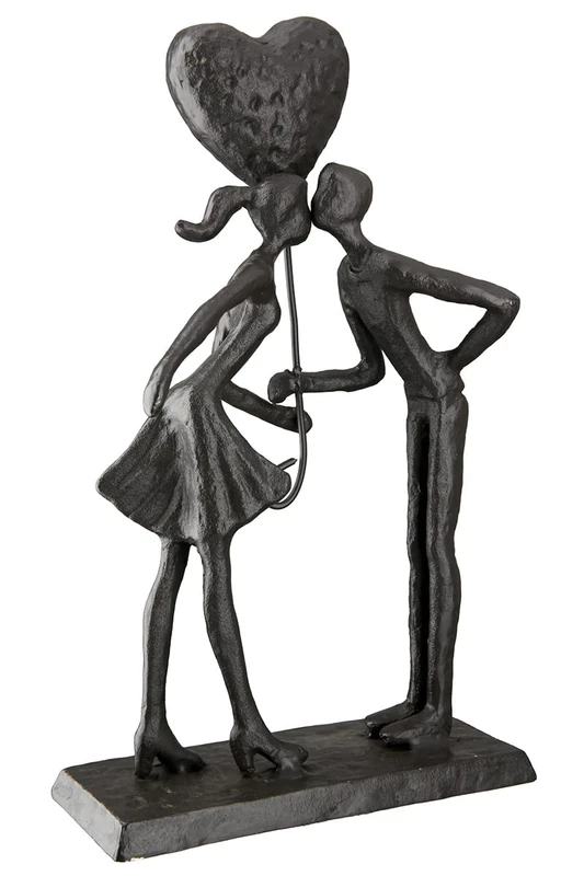 Casablanca modernes Design Sculpture, Iron, Brown, Höhe 22,5 cm