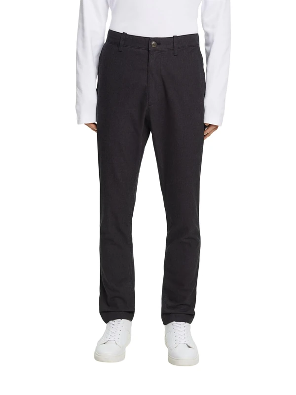 ESPRIT Men's 093ee2b332 Pants, 010/Anthracite, 33 W/34 L