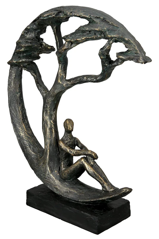 Casablanca modernes Design Sculpture, Resin, Bronze, Höhe 32 cm