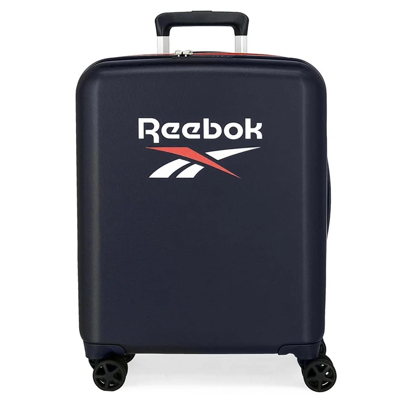 Reebok Roxbury Cabin Bag, Blue, 40 x 55 x 20 cm, Hard ABS, Built-in TSA Lock, 38.4 L, 2 kg, 4 Double Wheels, Hand Luggage