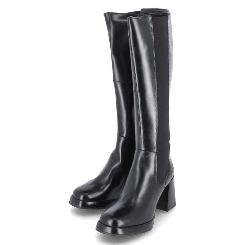 BAGATT Anissa Evo Women's Black Leather Knee Boots - Size 7 UK