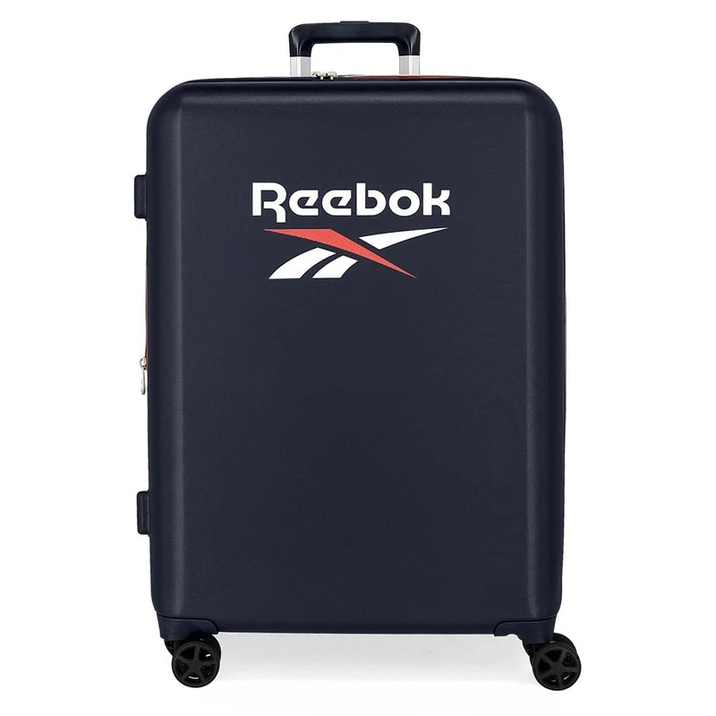 Reebok Roxbury Medium Suitcase, Blue, 48 x 70 x 26 cm, Hard ABS, Built-in TSA Lock, 81 L, 2.5 kg, 4 Double Wheels