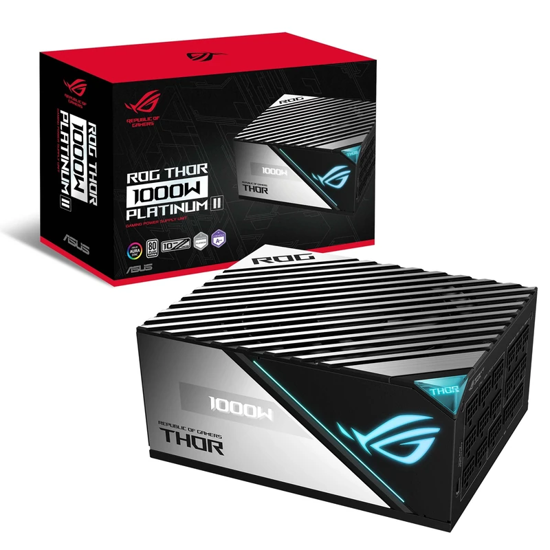 ASUS ROG THOR 1000W PLATINUM 2 PSU, OLED DISPLAY, 80 PLUS, FULLY MODULAR - 90YE00L4-B0NA00