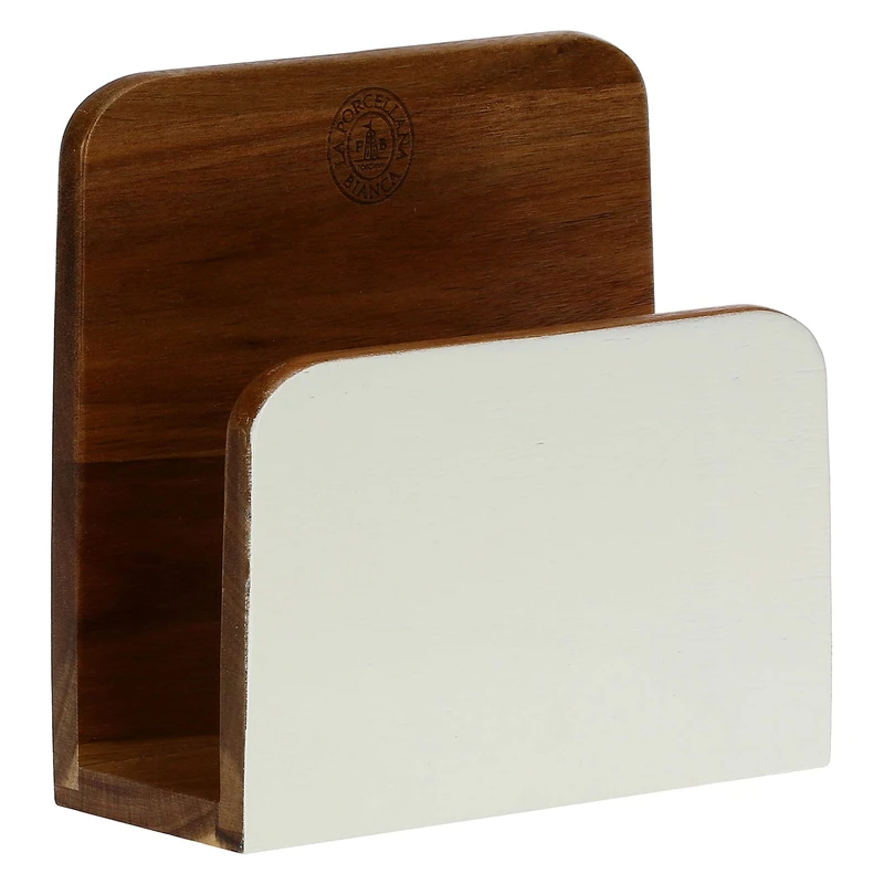 La PORCELLANA Bianca - Napkin Holder 15.2 x 6.5 x 15.2 cm Libeccio - Image 1