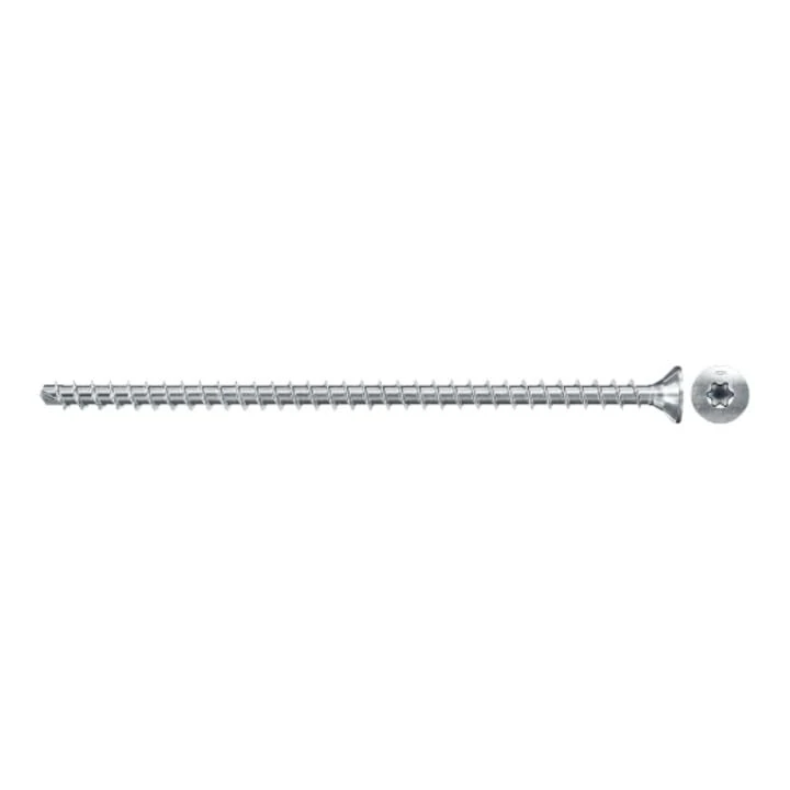 fischer PowerFull II 10.0 x 280, Premium Fully Threaded Screw (Pack of 50) with Innovative Tip Geometry, Steel Screw for Supporting Wooden Constructions with Countersunk Head, Reduces Splitting Risk