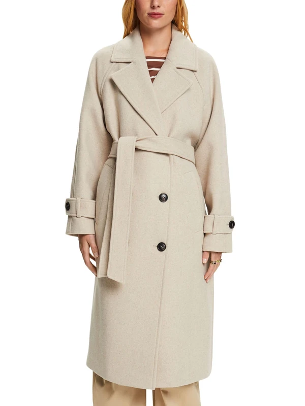 ESPRIT Women's 093eo1g332 Jacket, 056/ICE 2, L