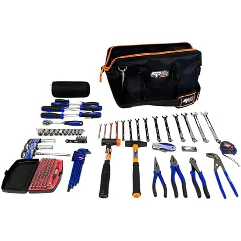 SP TOOLS, SP-BAG1, Fully Equipped Tool Bag - 132 Pieces