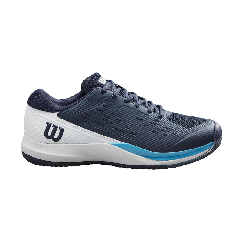 Wilson Men's Rush Pro Ace Tennis Shoes, Navy Blazer/White/Blue Atoll, 8 UK - Image 1