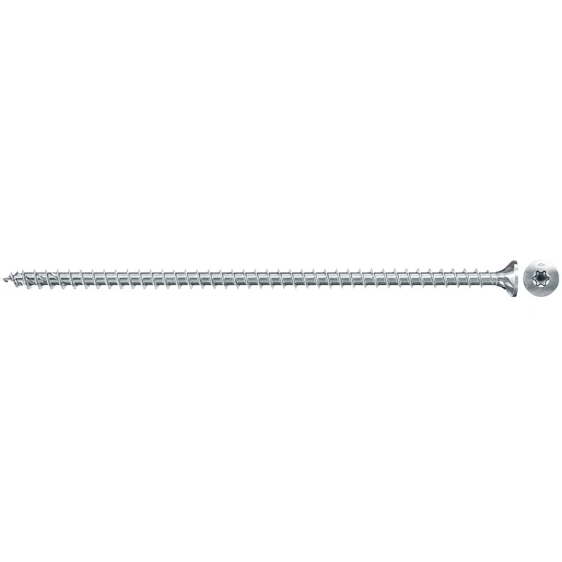 fischer PowerFull II 8.0 x 140, Premium Fully Threaded Screw (Pack of 50) with Innovative Tip Geometry, Steel Screw for Load-bearing Wood Structures with Countersunk Head, Reduces Splitting Risk
