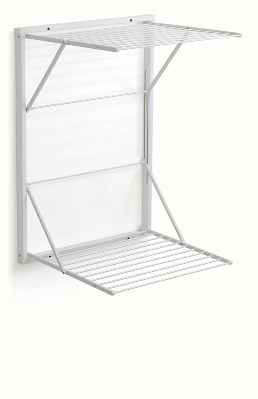 Arredamenti Italia AR-It The Heart of Wood Clothes Airer 603 Koral Wood - Lockable - 13 m Extendable - White Finish
