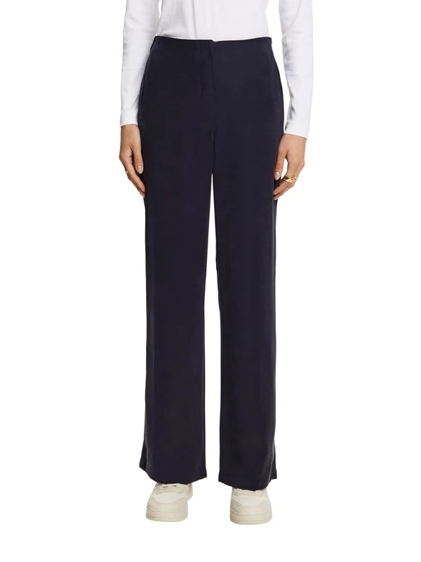 ESPRIT Women's Trousers, 400/Navy, 32W x 32L