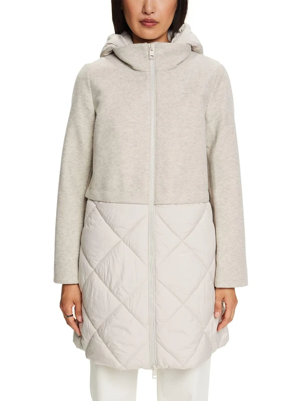 ESPRIT Women's 093eo1g329 Jacket, 290/Light Beige, S