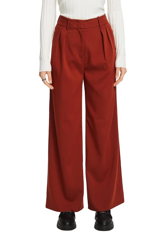 ESPRIT Women's 073eo1b302 Pants, 220/Rust Brown, 34W x 30L