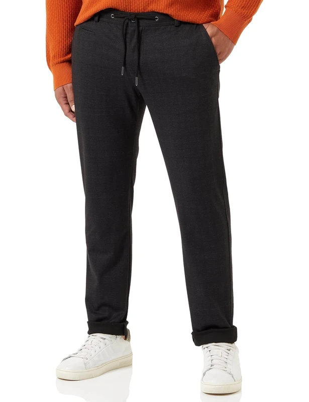 bugatti Men's Chinos, Dark grey-280, 35 W/34 L