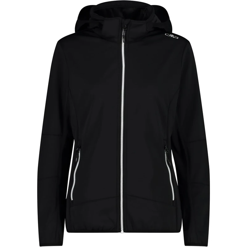 CMP, Jacket Zip Hood, 32A0456, Basic Black, D48, Woman