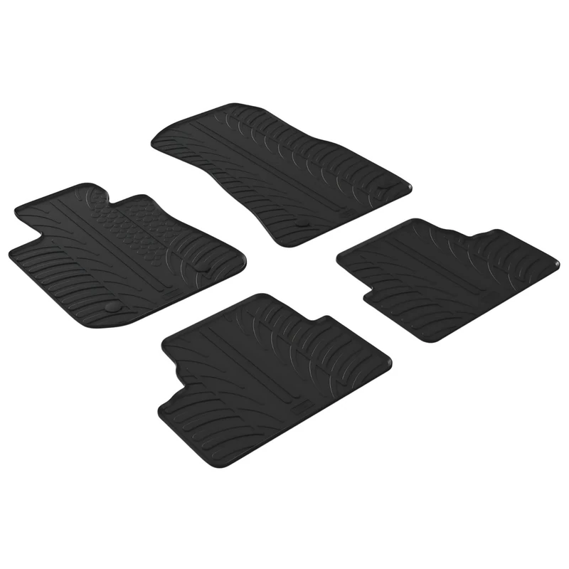 GLEDRING Set of rubber mats compatible with BMW i4 (G26) 2021 (T profile 4 pieces + mounting clips)