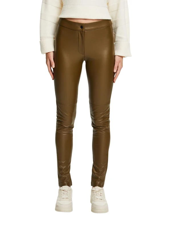 ESPRIT Women's Trousers, 355/Dark Khaki, 34W x 30L