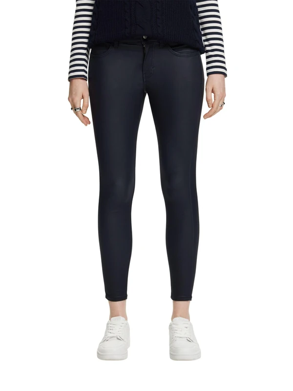 ESPRIT Women's Trousers, 400/Navy, 30W x 32L