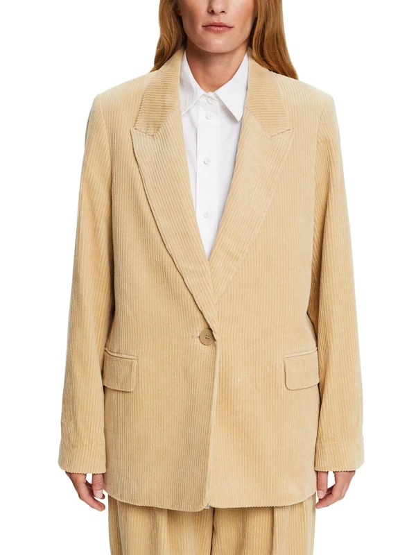 ESPRIT Women's Blazer, Beige, 16