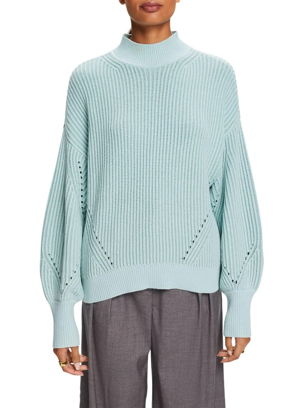 ESPRIT Women's Jumper, 390/Light Aqua Green, XS
