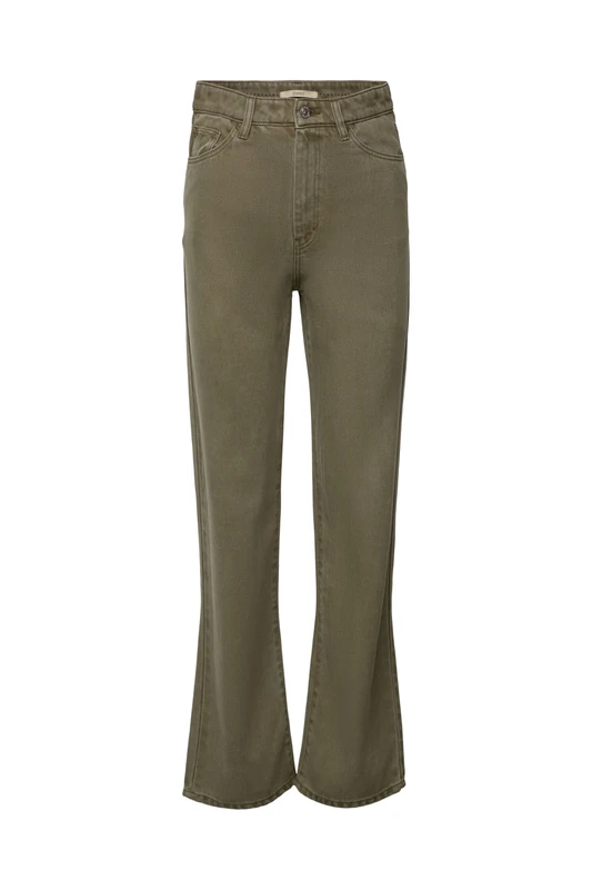 ESPRIT Women's Trousers, 350/Khaki Green, 28W x 32L