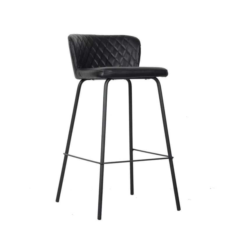 DKD Home Decor Stool 40 x 42.5 x 81.5 cm Black Blue Metal Navy Blue