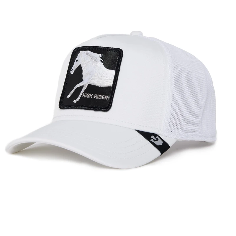 Goorin Bros. The Farm Adjustable Mesh Trucker Hat for Men and Women, White (Platinum High), One Size - Image 1