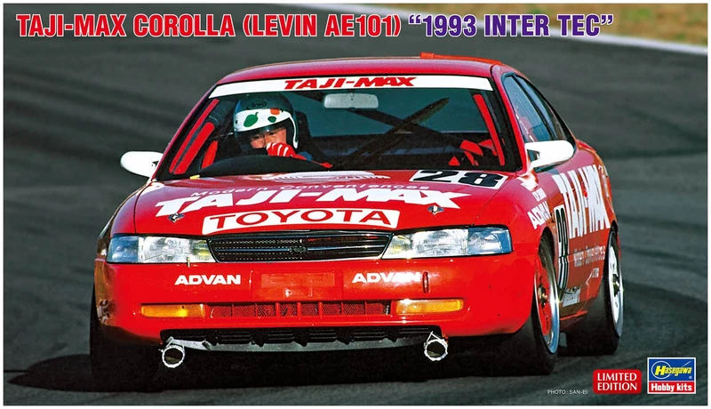 ハセガワ Hasegawa 20630 1/24 Taji-Max Corolla, Levin AE101, 1993 Inter Tec Model Kit, Multi-Colour - Image 1