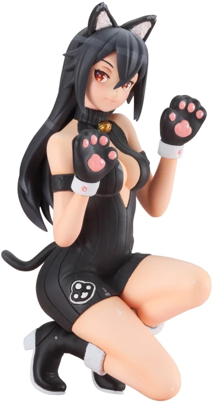 Hasegawa SP554 1/12 Egg Girls Collection No. 37, Haku Rinpha, Black Cat Model Kit, Multicoloured