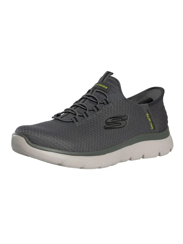 Skechers Men's Summits High Range Slip-On, Charcoal Mesh/Trim, 10 UK Wide