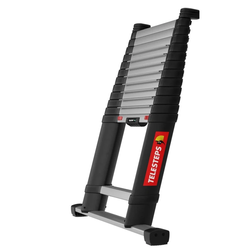Telesteps PrimeLine 7224100781 Telescopic Ladder with Stabiliser/Aluminium Ladder 4.1 m