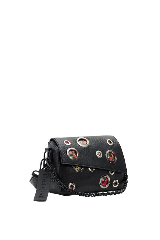 Desigual Small Circles Crossbody Bag, Black, One Size