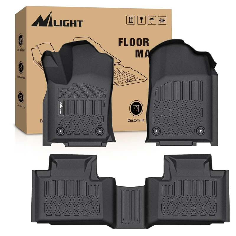 Nilight TPE Floor Mats for 2016 2017 2018 2019 2020 2021 Dodge Durango/Jeep Grand Cherokee,All Weather Custom Fit Heavy Duty Floor Liners