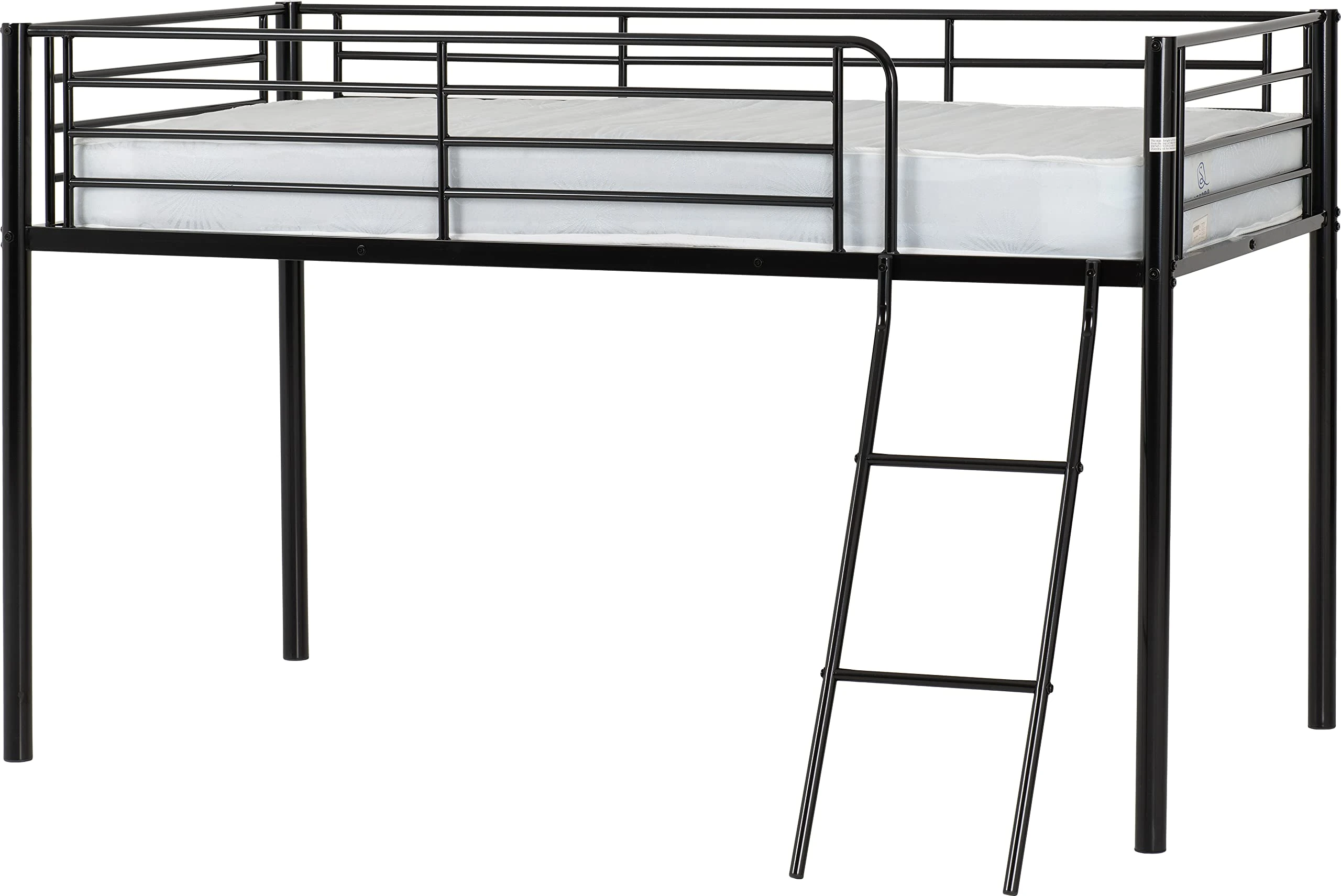 Seconique Kora 3' Single Mid Sleeper Bed in Black