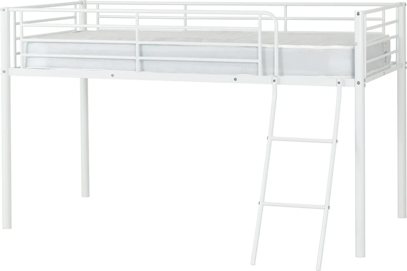 Seconique Kora 3' Single Mid Sleeper Bed in White