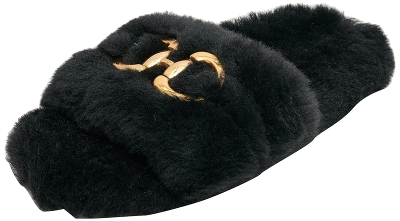 HÖGL Women's Winterlove Slippers, black, 4 UK