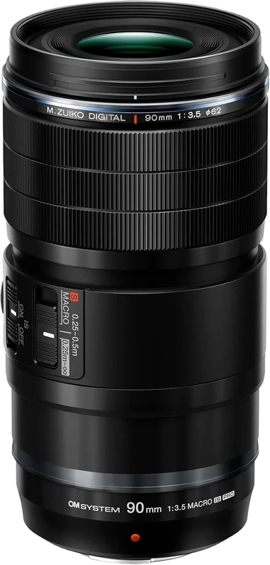 OM SYSTEM M.Zuiko 90mm F3.5 PRO Lens - 2x Magnification, Weather Sealed
