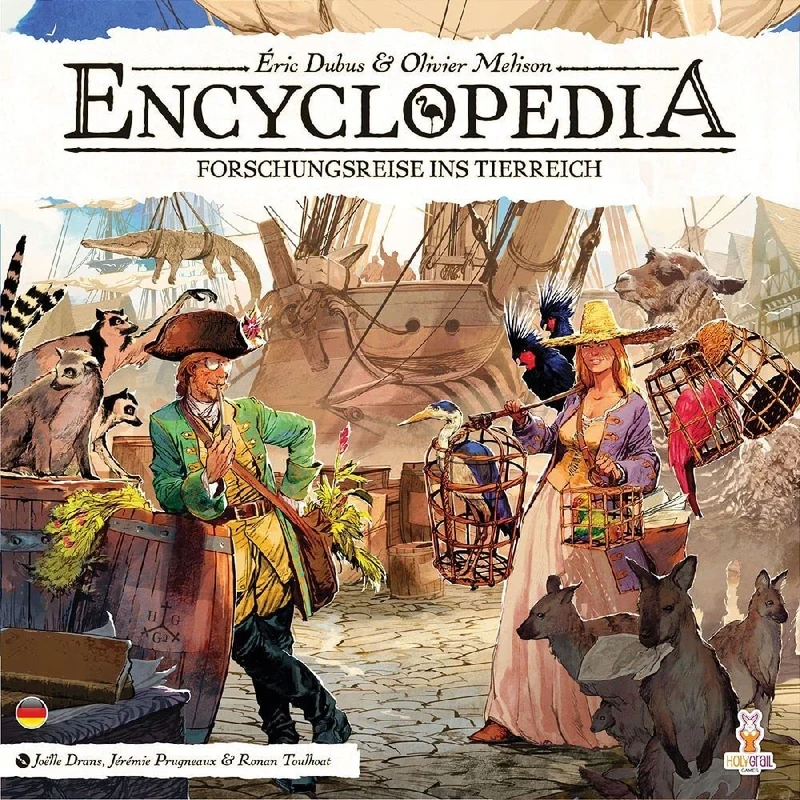 Holy Grail Games Encyclopedia: Forschungsreise ins Tierreich | Connoisseur Game | Board Game | 1-4 Players | From 12+ Years | 25 Minutes per Player | German