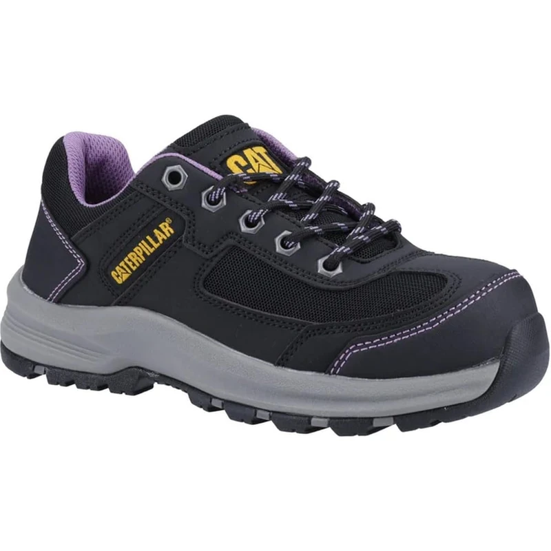 Caterpillar Female Elmore Work Shoe, Black, 5