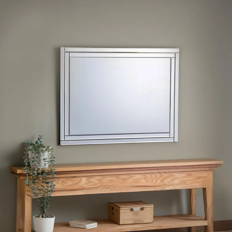 Julian Bowen Deco Frameless Wall Mirror