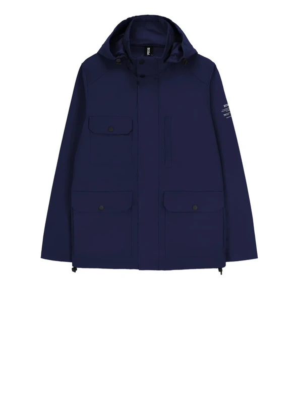Ecoalf Men's CUATRERALF Jacket Man, Blue Navy, 000L - Image 1