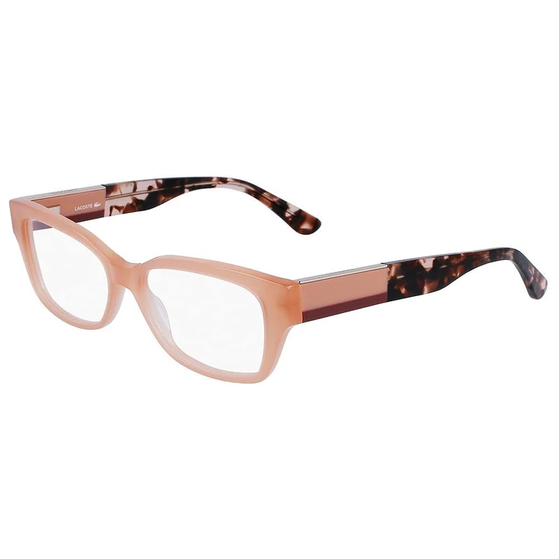 Lacoste L2907 Peach Opalite Glasses 53/15/145 for Women, Peach Opaline, Peach Opaline